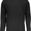 Pleten pulover North Sails za moške – črn