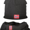 Kapa Norway 1963 za moške – črna – sprednji pogled