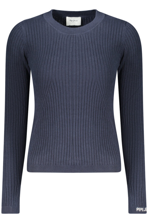 pepejeansmagliadonnablu_1.jpg Pleten pulover Pepe Jeans za ženske – moder