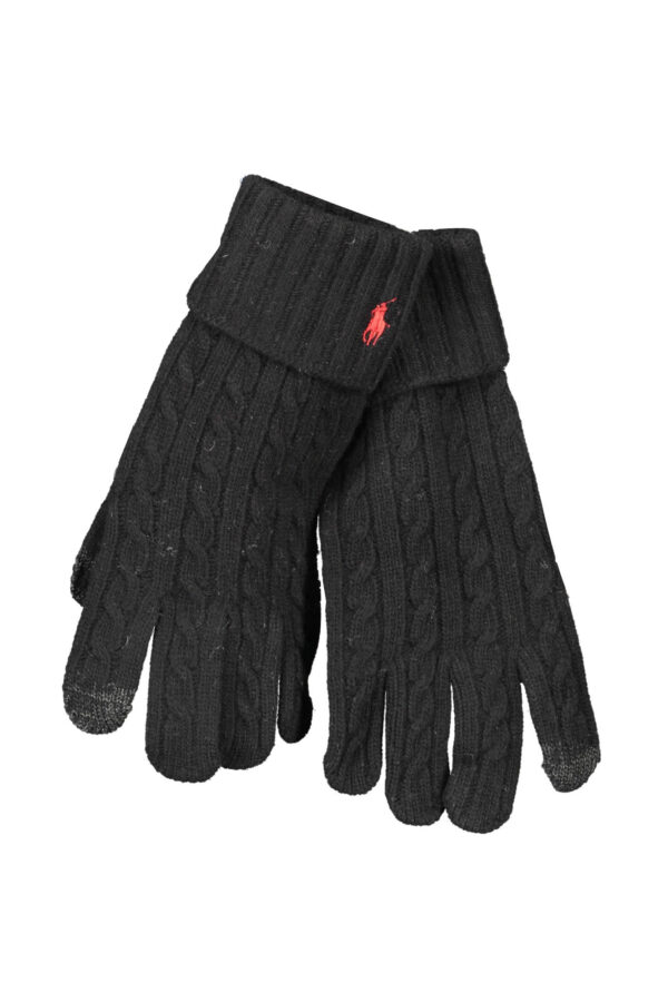 ralphlaurenguantiuomonero_1.jpg Rokavice Ralph Lauren za moške – črne – sprednji pogled