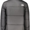 Jakna The North Face za moške – črna – pogled od zadaj