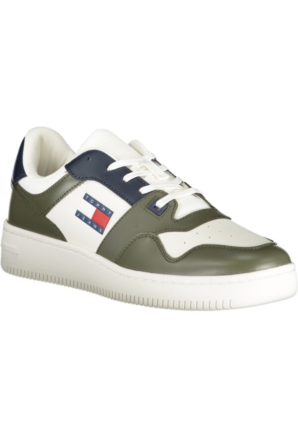 tommyhilfigercalzaturasportivauomoverde_2-2.jpg Superge Tommy Hilfiger za moške – zelene – pogled od zadaj