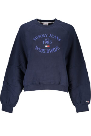 Pulover Tommy Hilfiger za ženske – moder