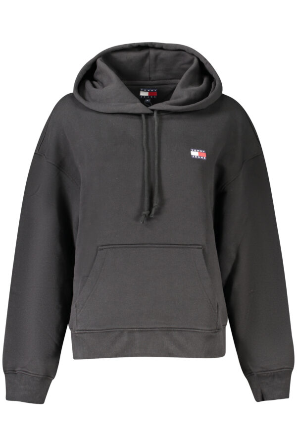 tommyhilfigerfelpasenzazipdonnanero_1-1.jpg Ženski pulover Tommy Hilfiger – črn – model DW0DW19414