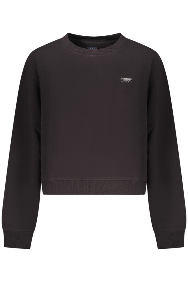 tommyhilfigerfelpasenzazipdonnanero_1-3.jpg Pulover Tommy Hilfiger za ženske – črn