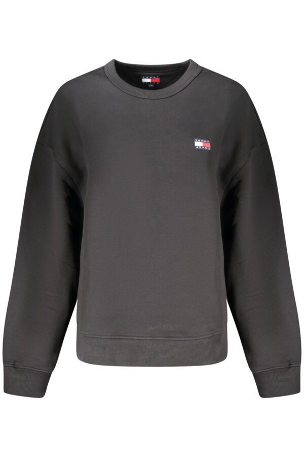 tommyhilfigerfelpasenzazipdonnanero_1-8.jpg Pulover Tommy Hilfiger za ženske – črn