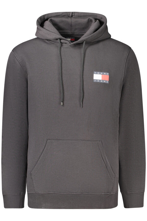 Pulover Tommy Hilfiger za moške – črn – sprednji pogled