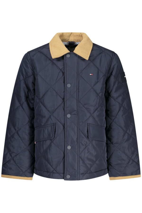 Otroška jakna Tommy Hilfiger za dečke – modra