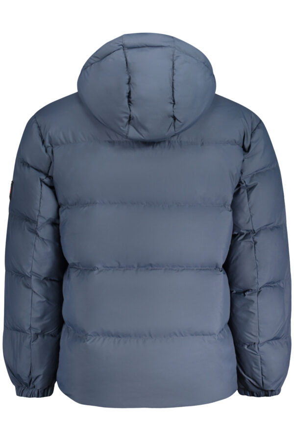 Jakna Tommy Hilfiger za moške – modra – pogled od zadaj