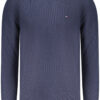 Pleten pulover Tommy Hilfiger za moške – moder – sprednji pogled