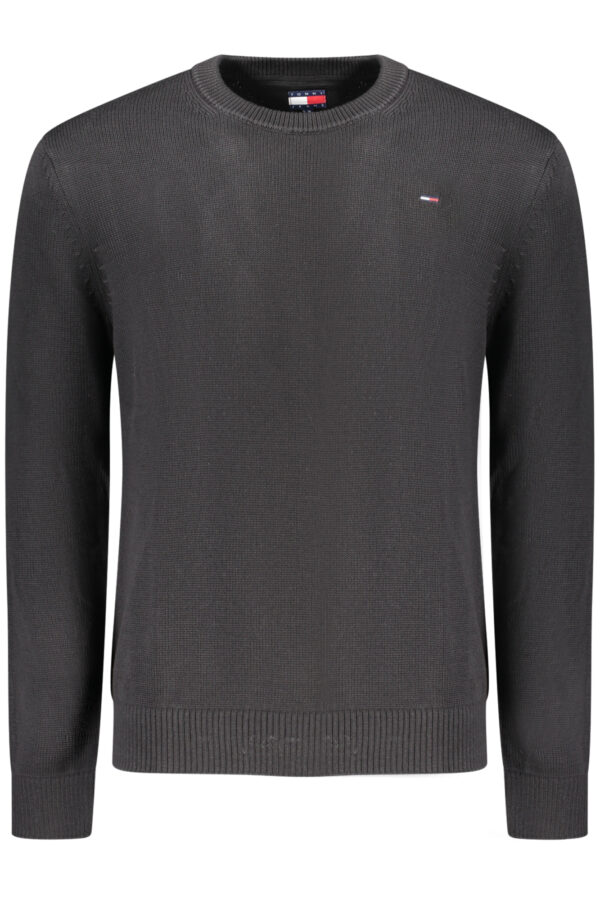 tommyhilfigermagliauomonero_1.jpg Pleten pulover Tommy Hilfiger za moške – črn