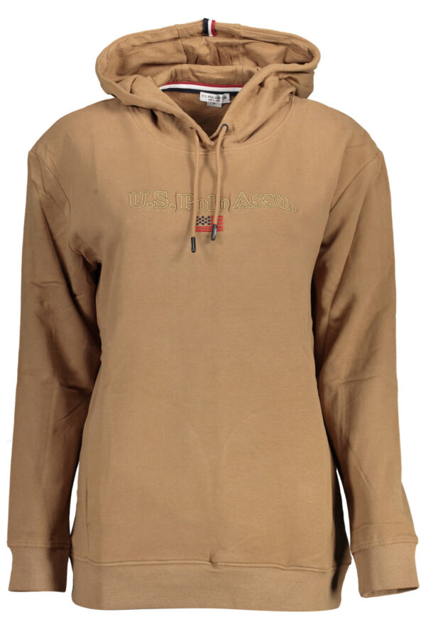 uspolofelpasenzazipdonnamarrone_1.jpg Pulover U.S. Polo Assn. za ženske – rjav