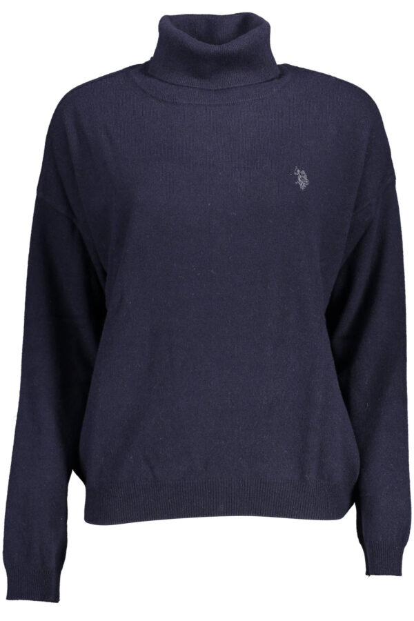 Pleten pulover U.S. Polo Assn. za ženske – moder