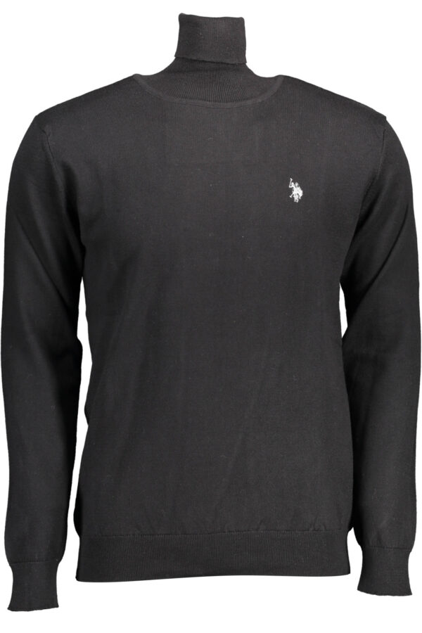uspololupettouomonero_1.jpg Pleten pulover U.S. Polo Assn. za moške – črn – sprednji pogled